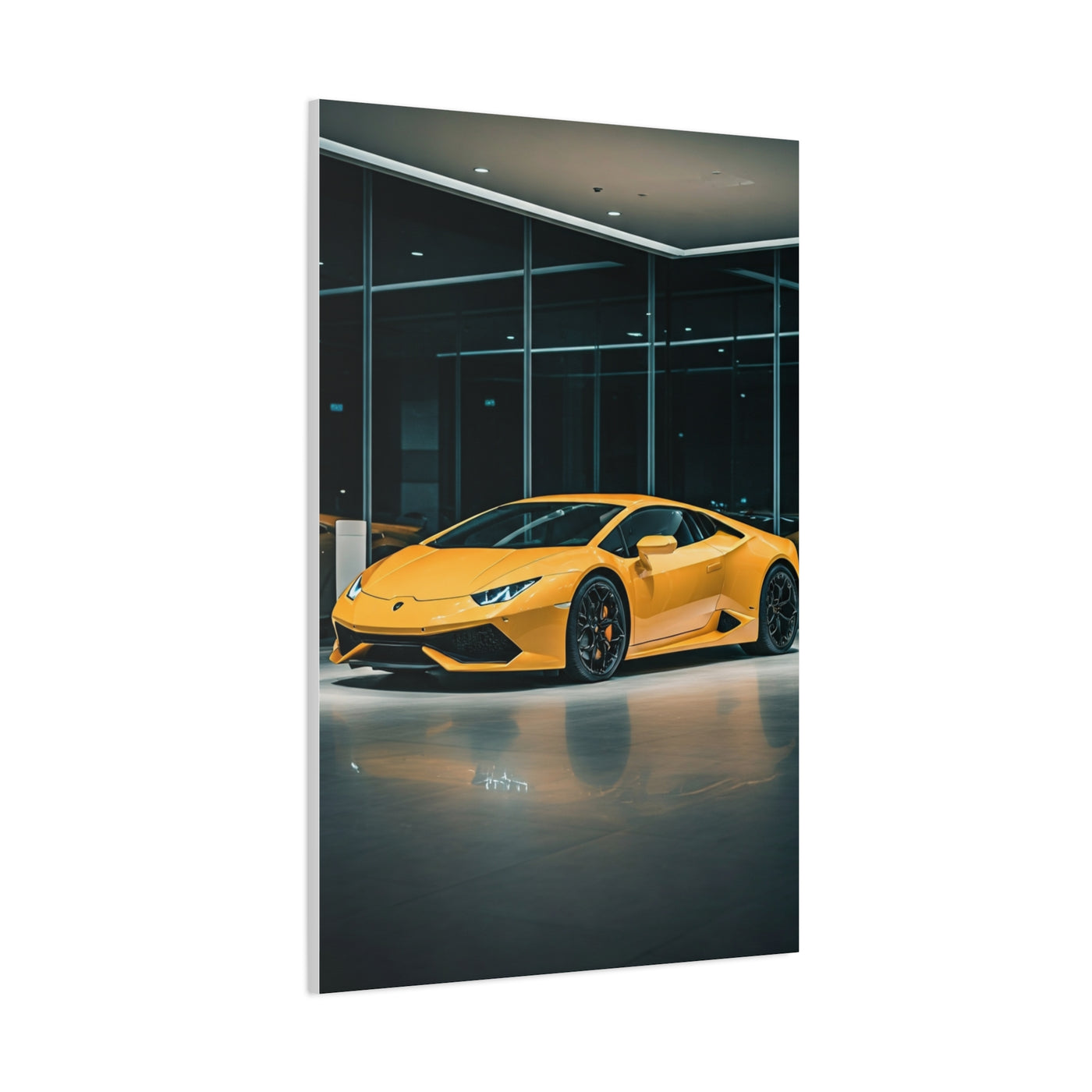 Lamborghini Huracán Modern Showroom Wall Art & Canvas Prints