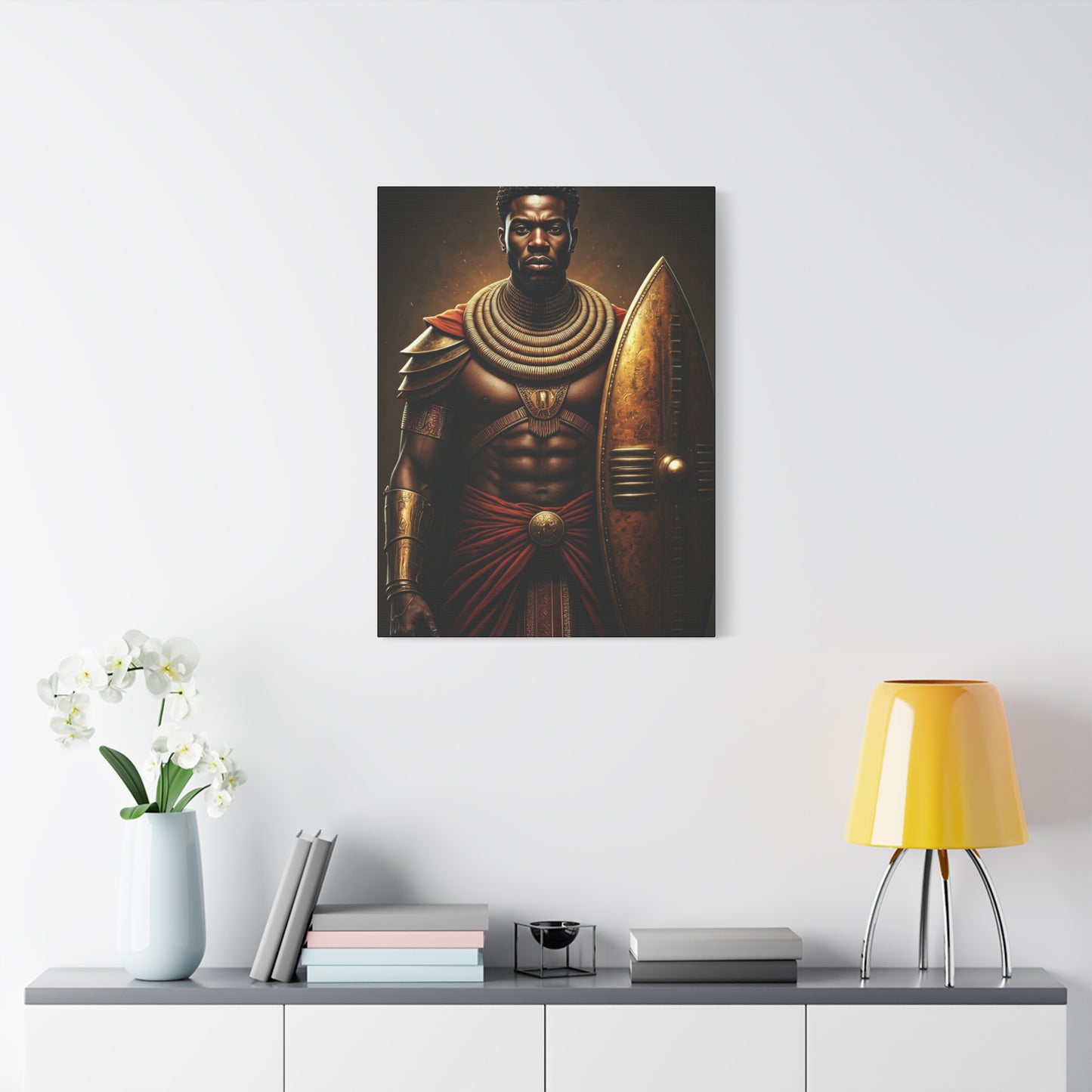 African Warrior Shield Legend Wall Art & Canvas Prints