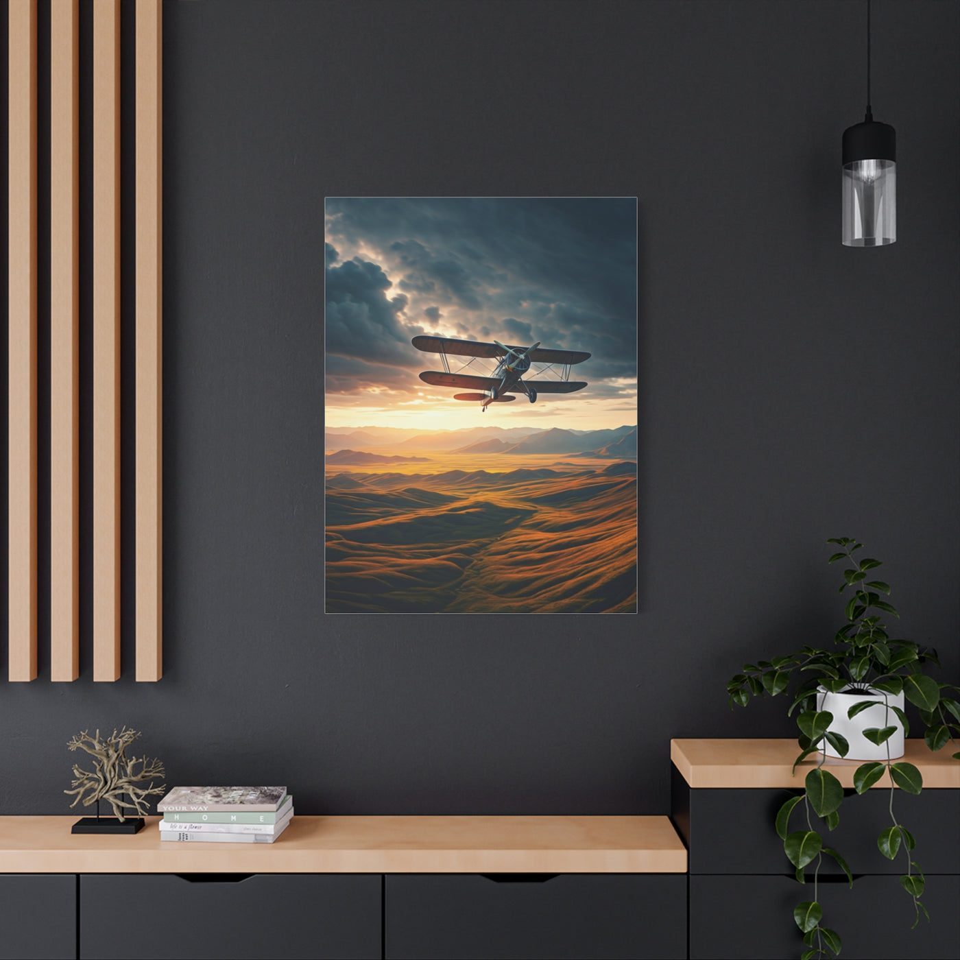 Sunset Passage Above Rolling Valleys Wall Art & Canvas Prints