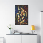 Expressionist Nude Color Field Wall Art & Canvas Print