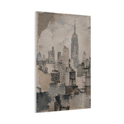 Vintage Empire State Skyline Study Wall Art & Canvas Print