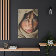 Freckled Muse Linen Hood Portrait Wall Art & Canvas Print