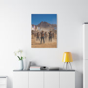 Frontier Gunslingers Western Street Standoff Wall Art & Canvas Print