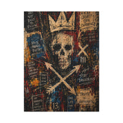 Crowned Skull Rebellion Street Wall Art & Canvas Print