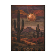 Southwestern Reclaimed Wood Desert Wall Art & Canvas Print