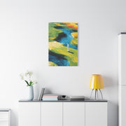 Impressionist Golf Course River Scene Wall Art & Canvas Print