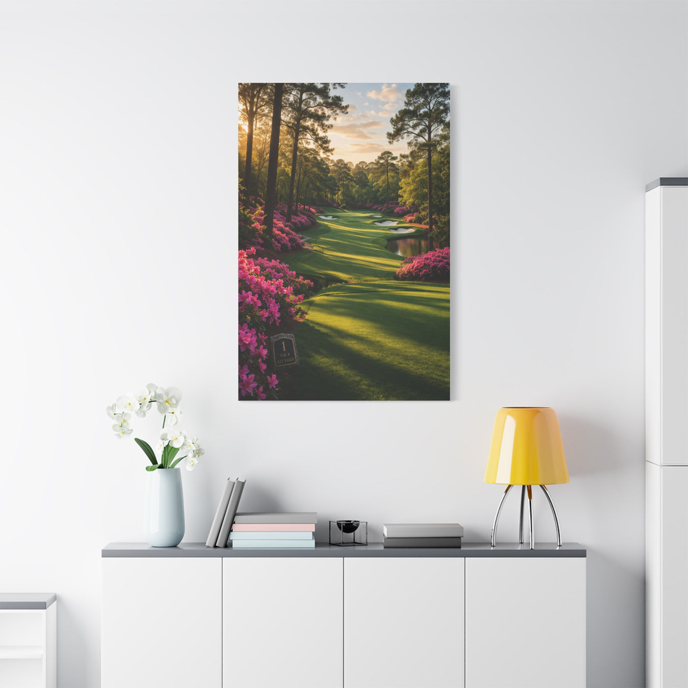 Championship Spring Azalea Golf Course Wall Art & Canvas Print