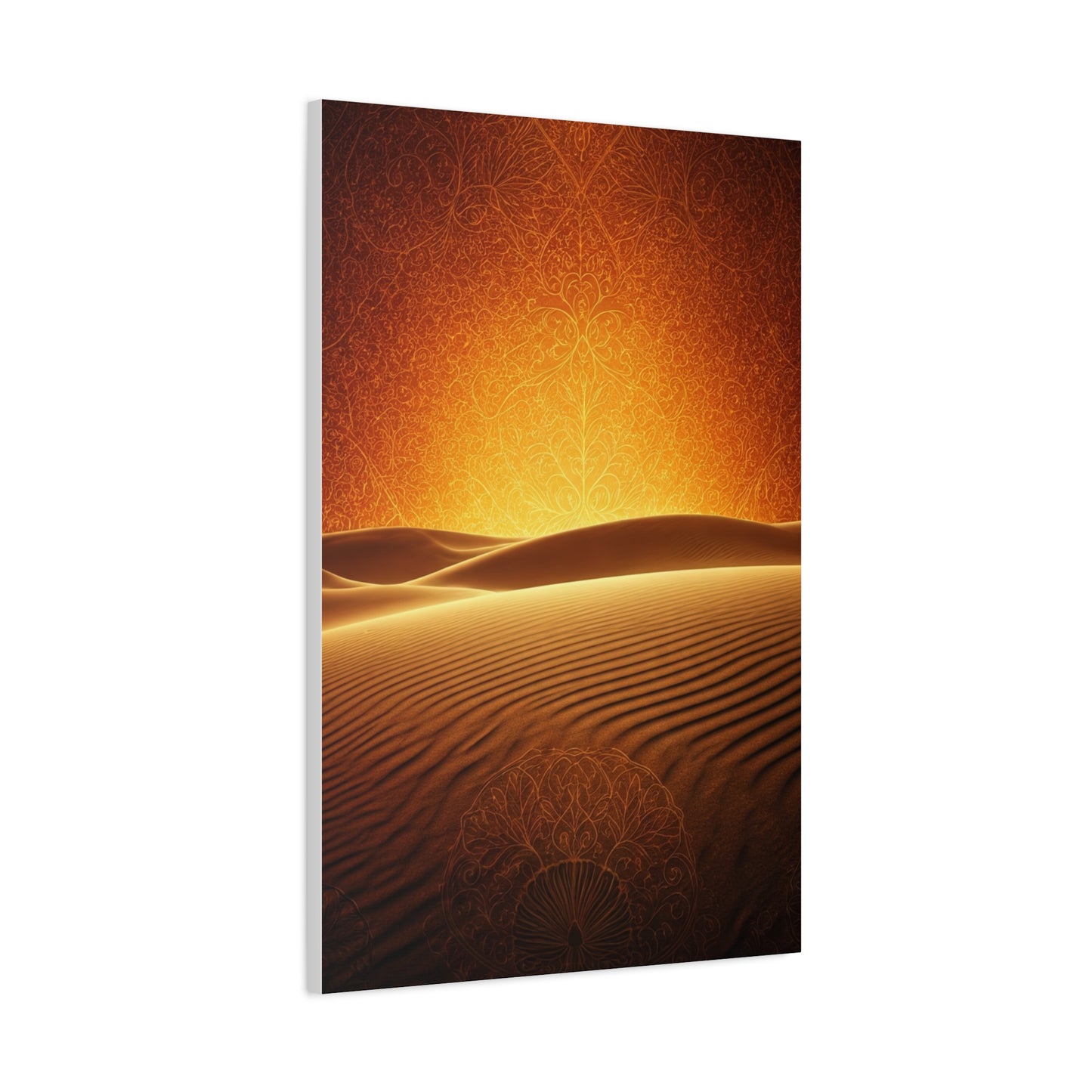 Golden Desert Mandala Horizon Wall Art & Canvas Prints