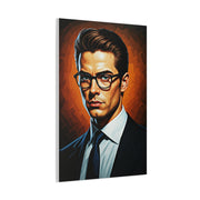 Modern Intellectual Gentleman Portrait Wall Art & Canvas Print