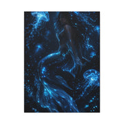 Bioluminescent Deep Sea Mermaid Wall Art & Canvas Print