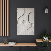 Monumental White Concrete Relief Wall Art & Canvas Print