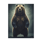 Standing Grizzly Bear Studio Portrait Wall Art & Canvas Prints