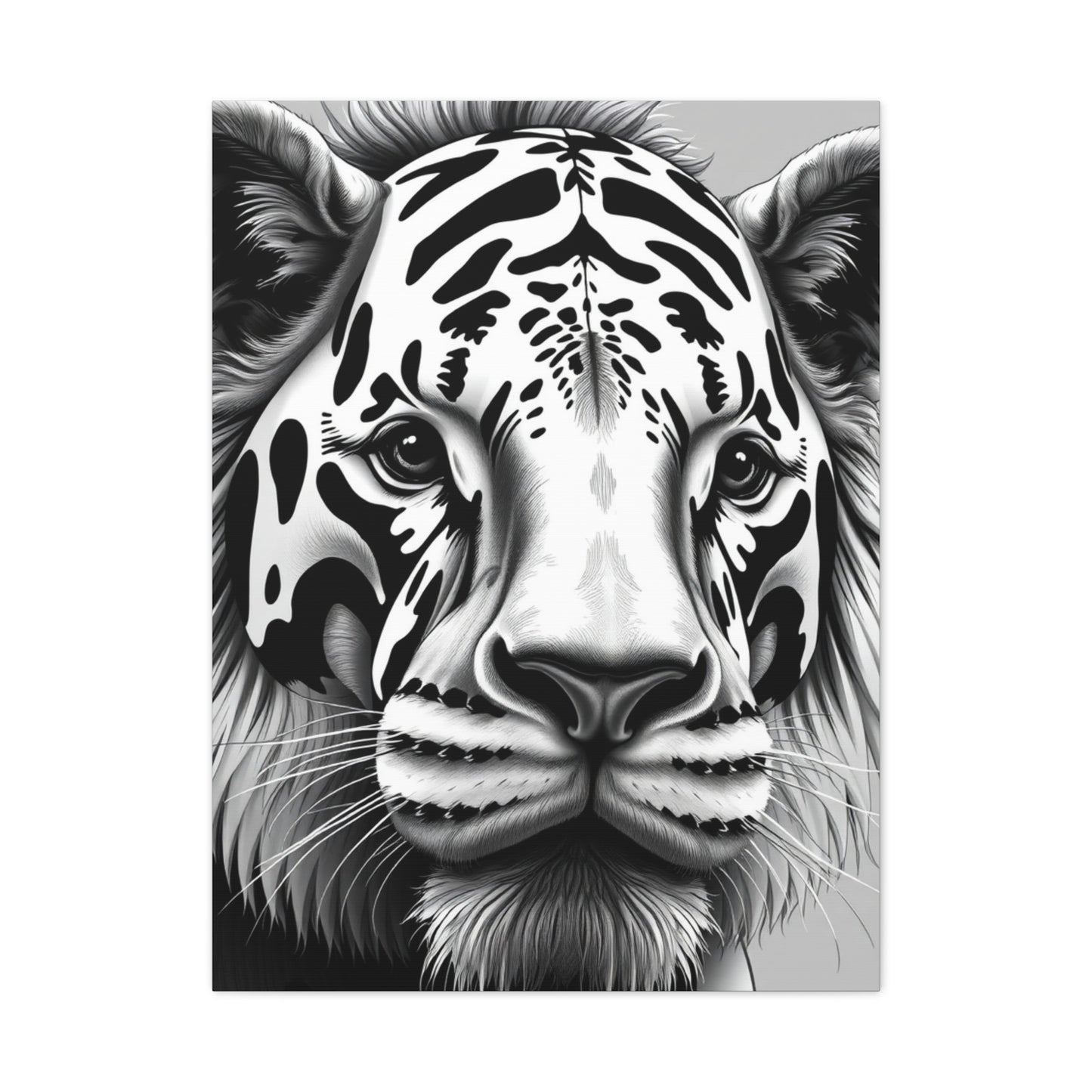 Black and White Illustrations Art Supreme Canvas Wall Art & Canvas Print