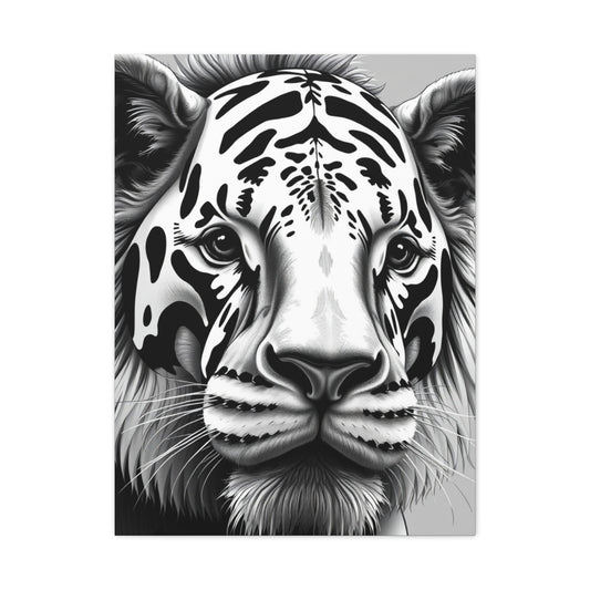 Black and White Illustrations Art Supreme Canvas Wall Art & Canvas Print