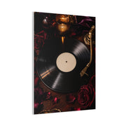 Vinyl Record Candlelit Romance Still Life Wall Art & Canvas Print