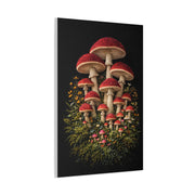 Mushroom Embroidered & Tufted Textile Art Wall Art & Canvas Print