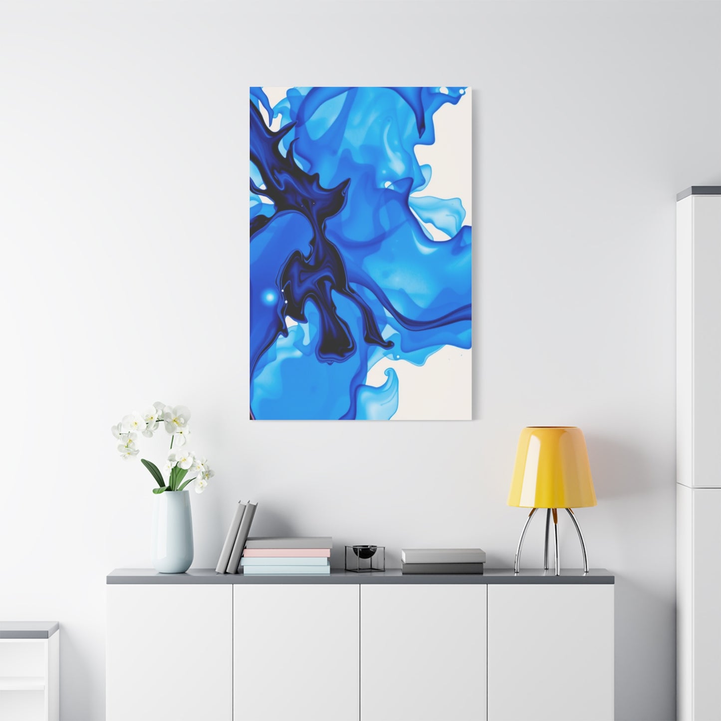 Supreme Collection Blue Abstract Art Wall Art & Canvas Print
