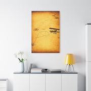 Vintage Aviation Flight Path Wall Art & Canvas Prints