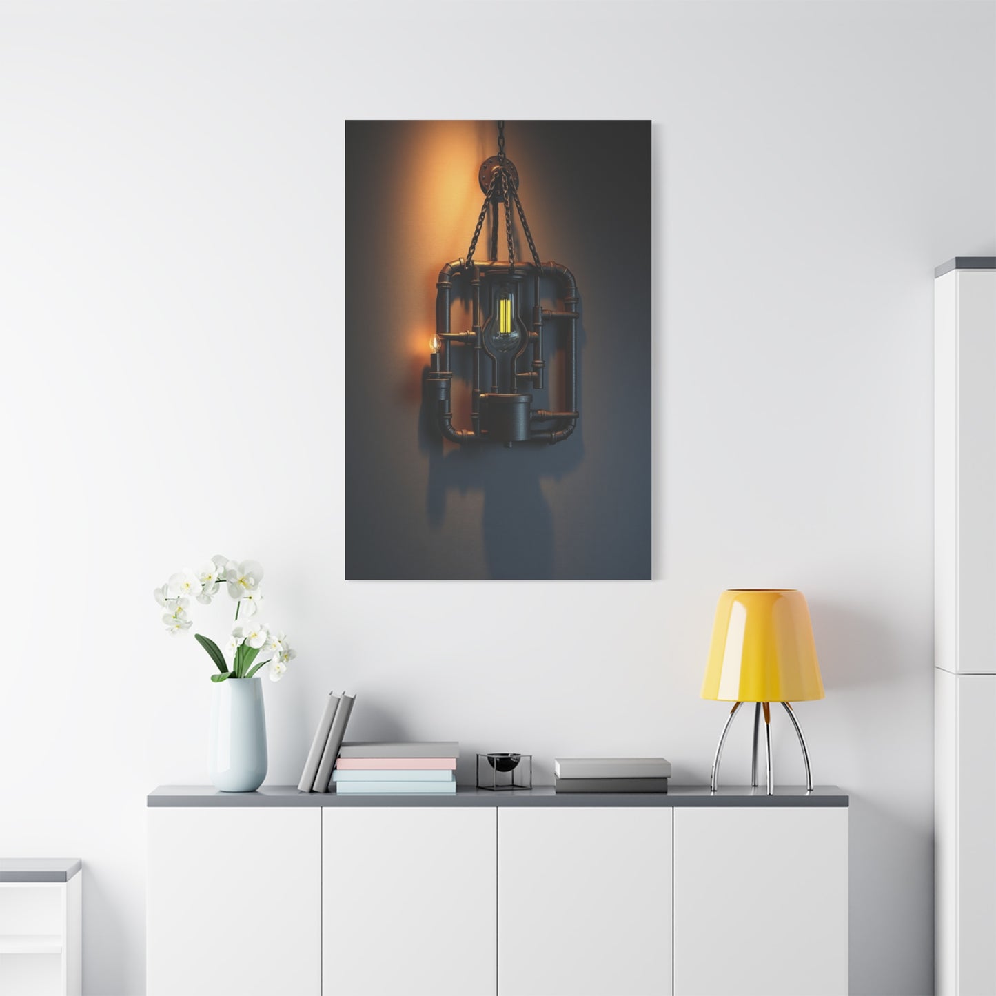 Sophisticated Steel Tapestry Wall Art & Canvas Print