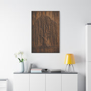 Carved Willow Tree Wooden Relief Trees Wall Art & Canvas Print