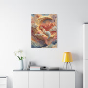 Dreamy Crescent Moon Mermaid Wall Art & Canvas Print