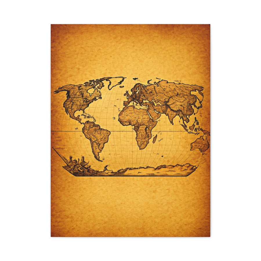 Old World Nautical Map Wall Art & Canvas Prints