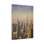 Dubai Skyline Golden Sunset Elegance Wall Art & Canvas Print