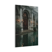 Venetian Palace Canal Entrance Wall Art & Canvas Print