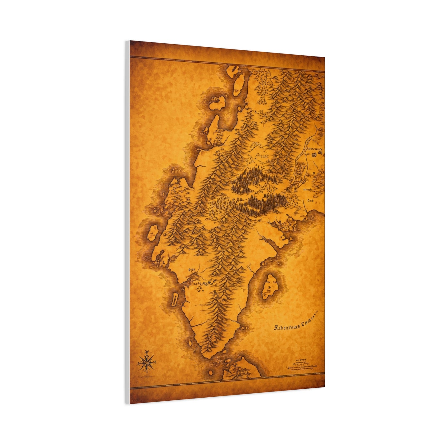 Old Europe Map Illustration Wall Art & Canvas Prints