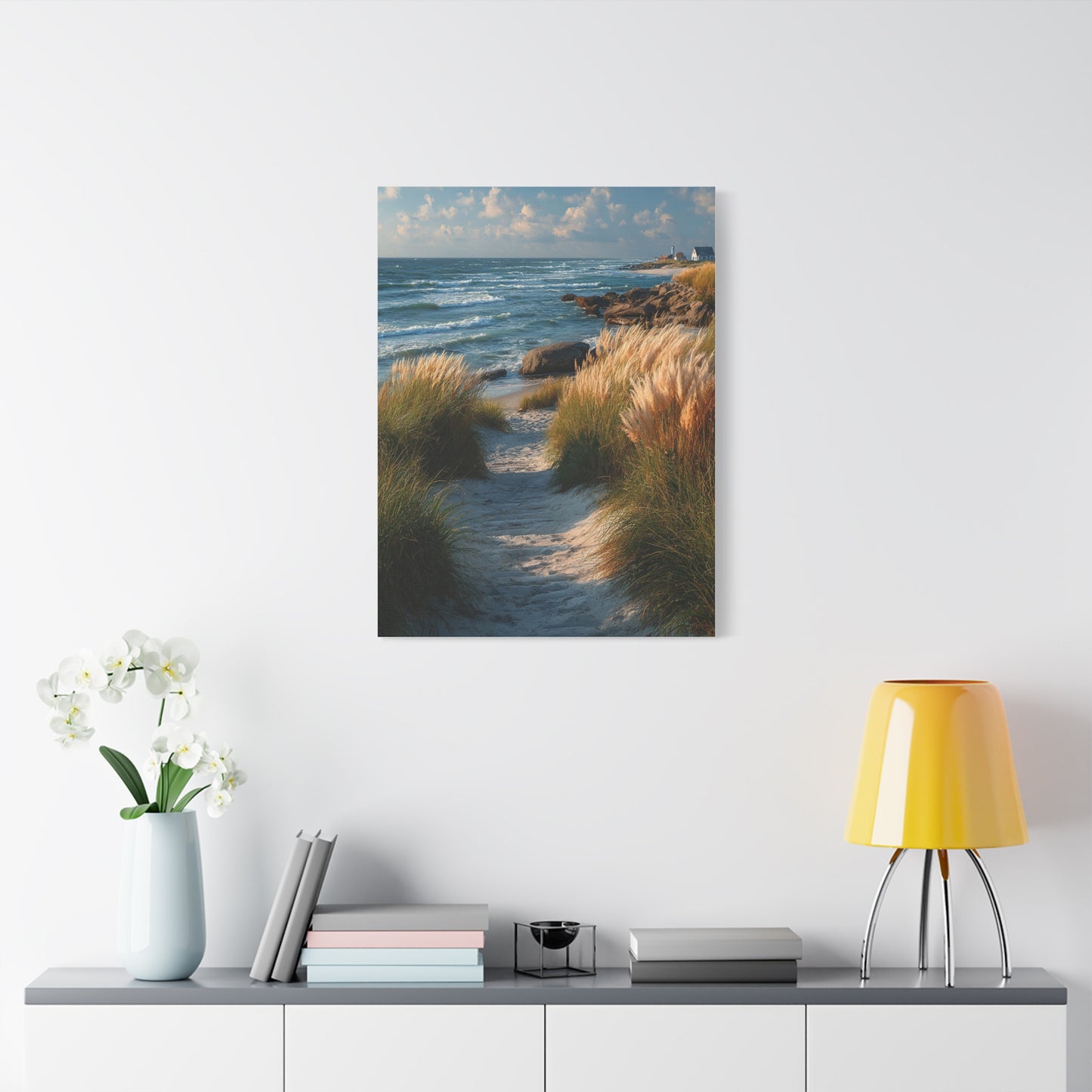 Coastal Dune Path Landscape Wall Art & Canvas Print