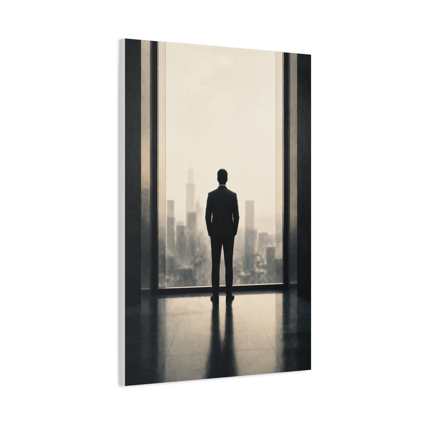 Leadership Vision Window Silhouette Wall Art & Canvas Print