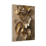 Brass and Ceramic Floral Relief Wall Art & Canvas Print