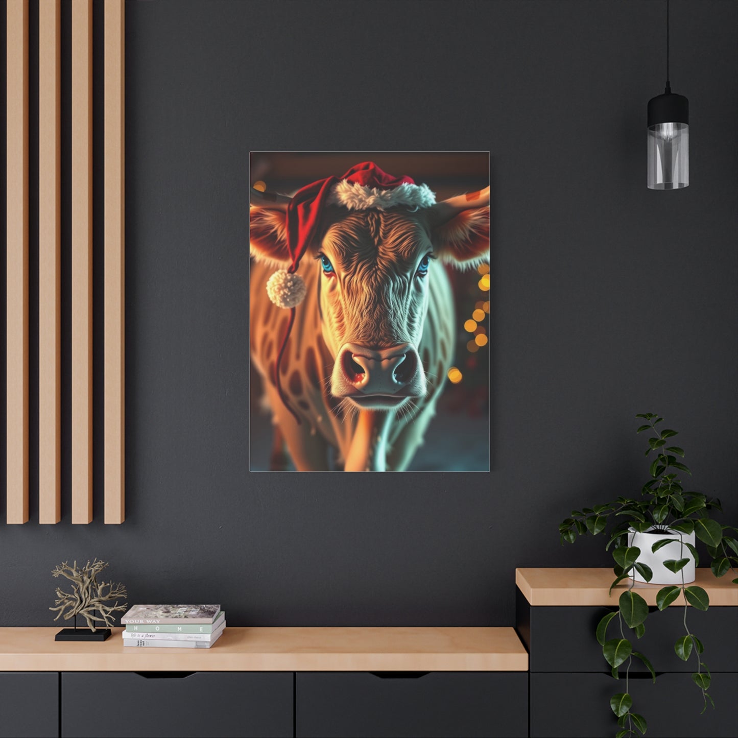 Festive Cattle Reverie Art wall art & canvas print