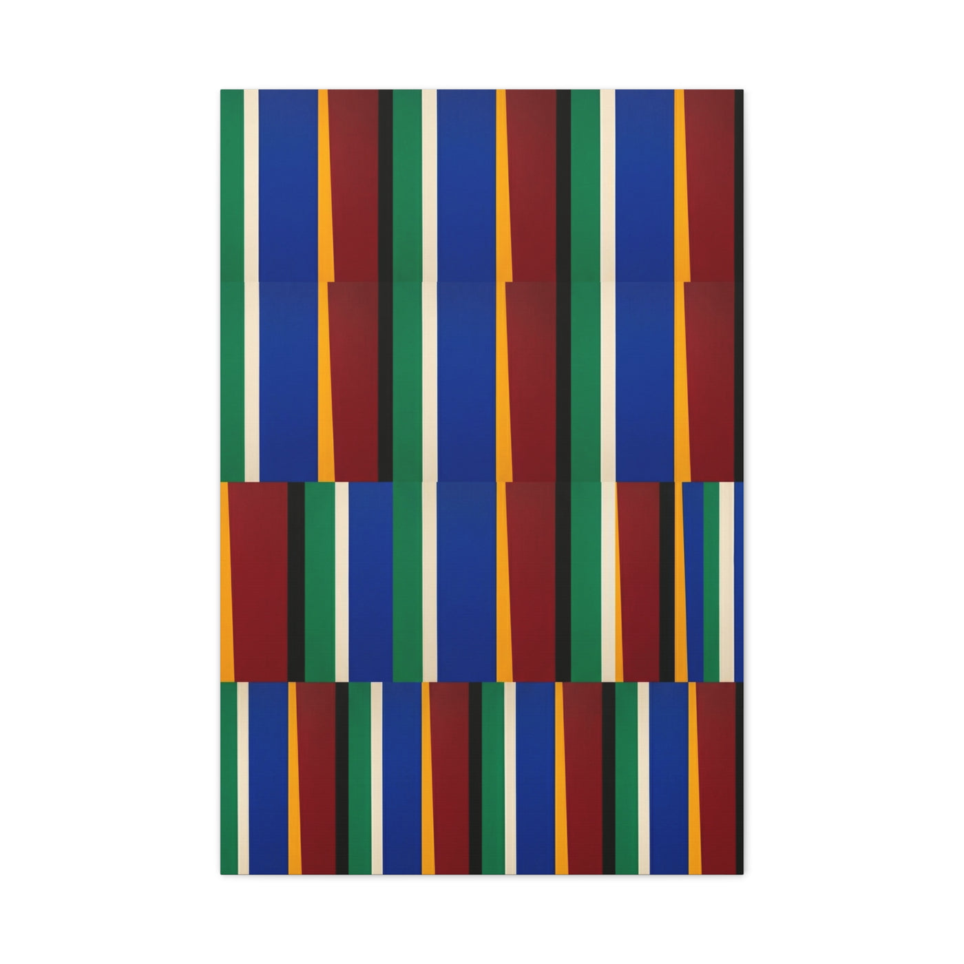 Offset Geometric Color-Field Wall Art & Canvas Print