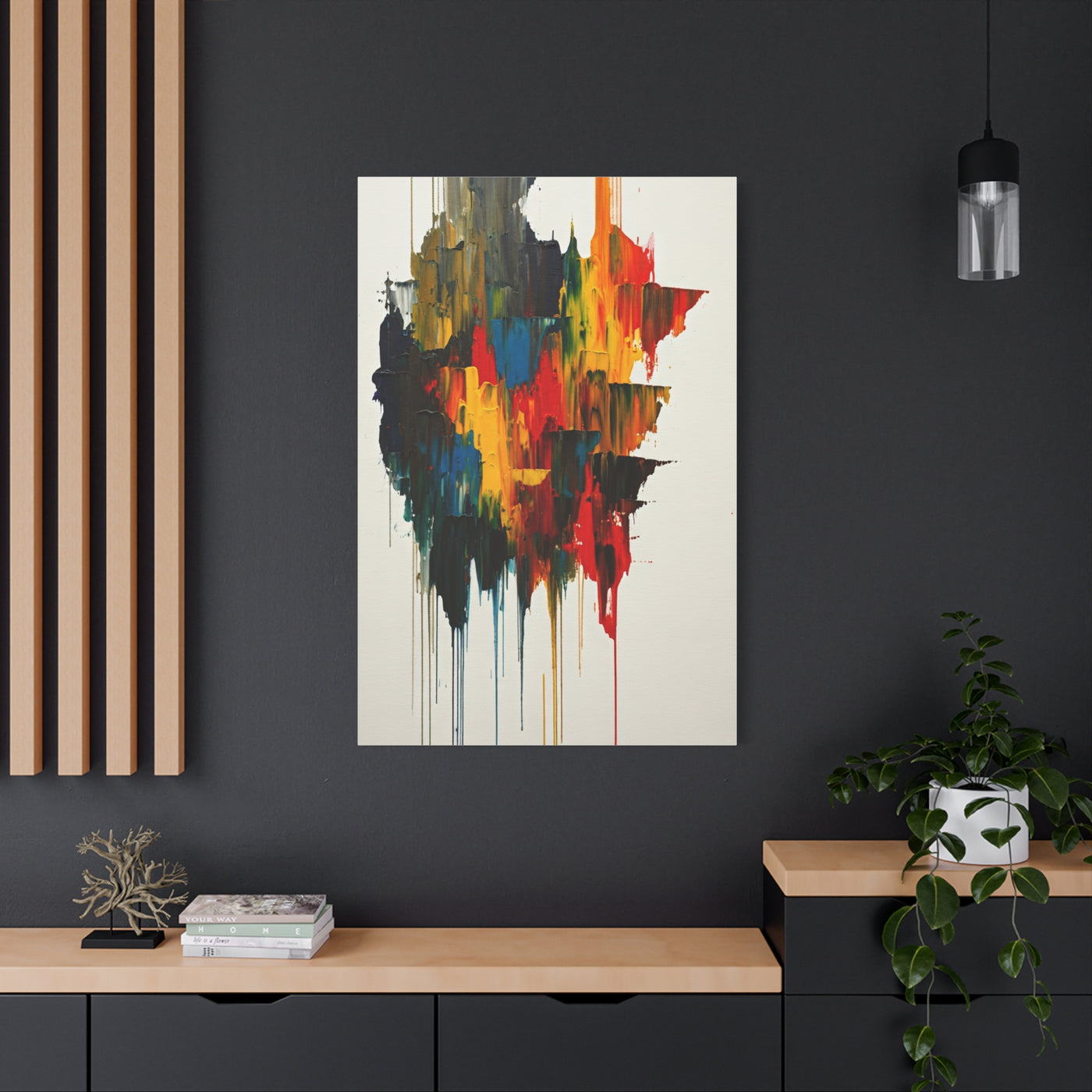Multicolor Drip Abstract Wall Art & Canvas Prints