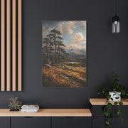 Mountain Pine Landscape Oil Painting Trees Wall Art & Canvas Print