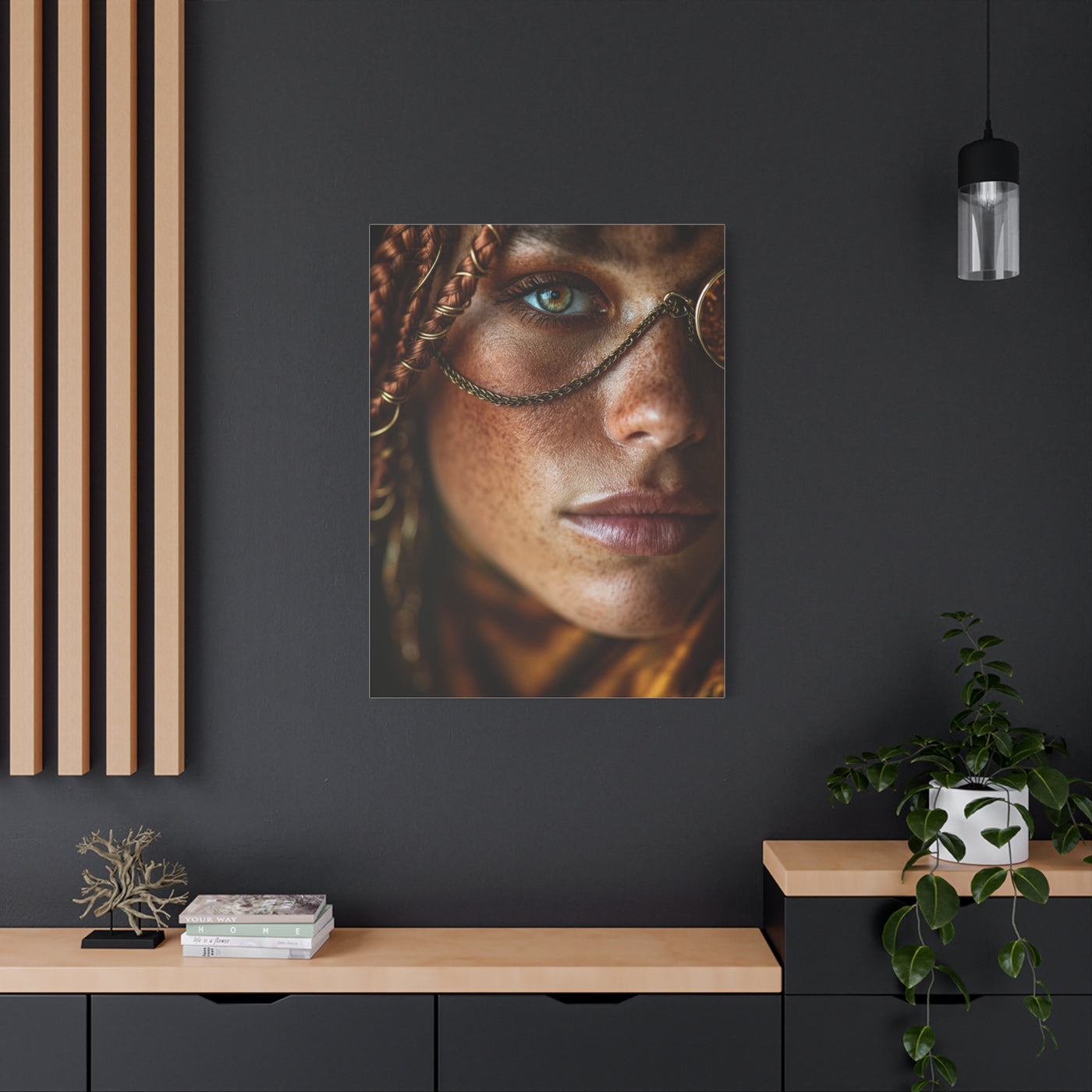 Braided Muse Antique Lens Portrait Wall Art & Canvas Print