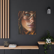 Braided Muse Antique Lens Portrait Wall Art & Canvas Print