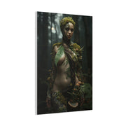 Biophilic Forest Goddess Portrait Wall Art & Canvas Print