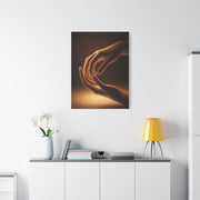 Gentle Touch Connection Hands Wall Art & Canvas Prints