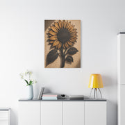 Rustic Iron Sunflower Wall Sculpture Wall Art & Canvas Print
