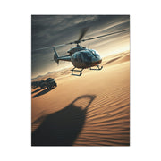 Desert Helicopter Expedition Wall Art & Canvas Prints