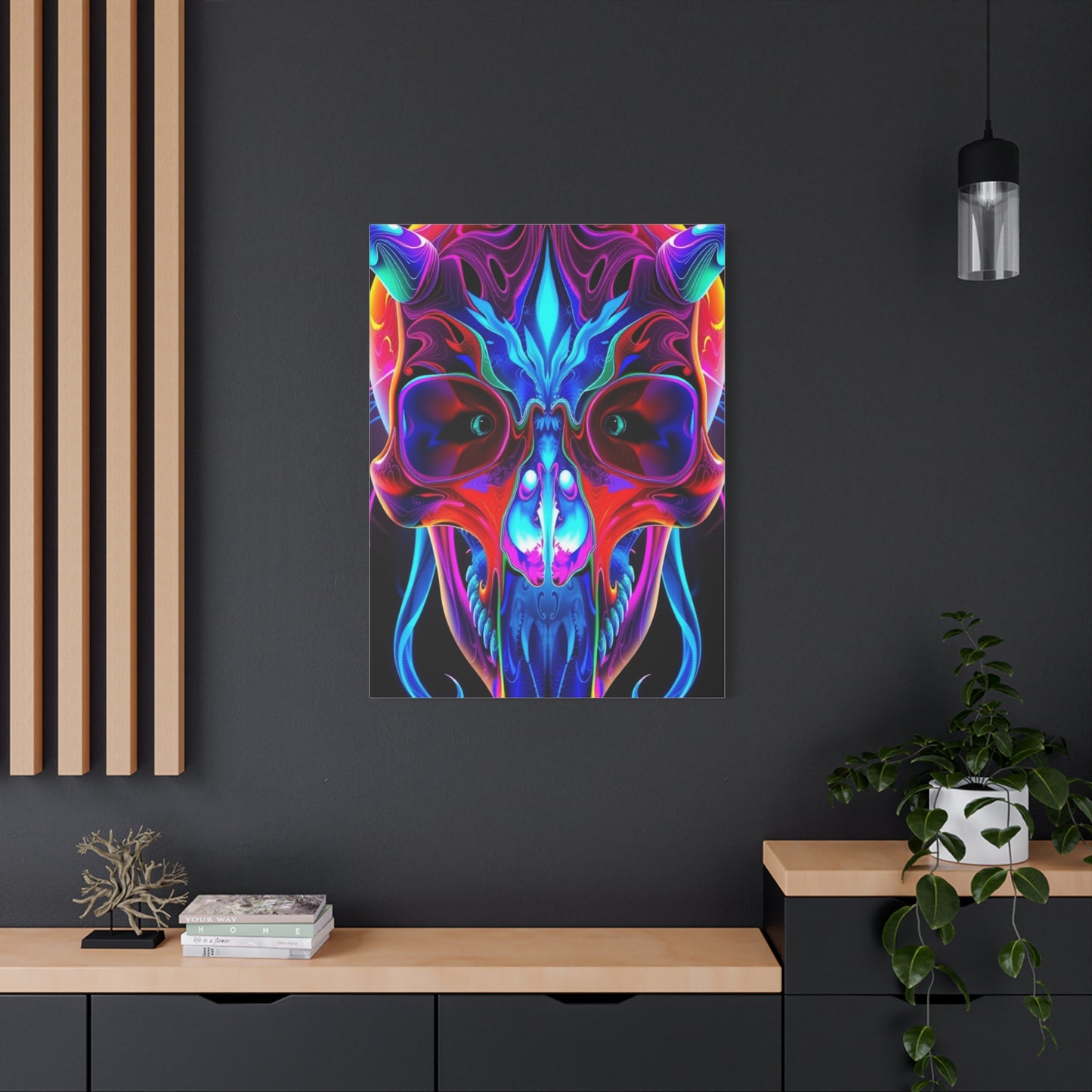 Collection 3D Trippy Skull Art By Ali Gulec Art Wall Art & Canvas Print