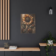 Hammered Metal Sunflower Sculpture Wall Art & Canvas Print