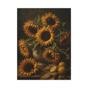 Old Master Sunflower Still Life Wall Art & Canvas Print