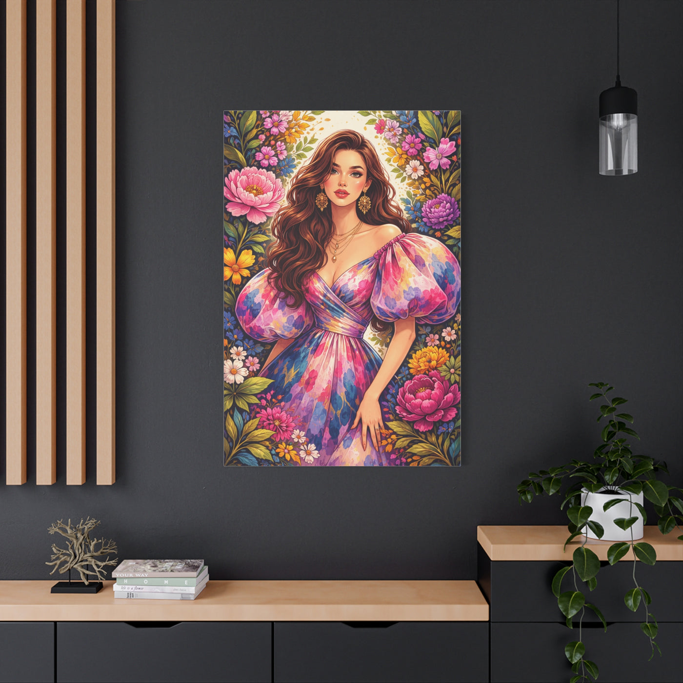 Fashion-Forward Feminine Floral Wall Art & Canvas Print