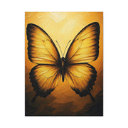 Golden Minimal Butterfly Silhouette Wall Art & Canvas Prints