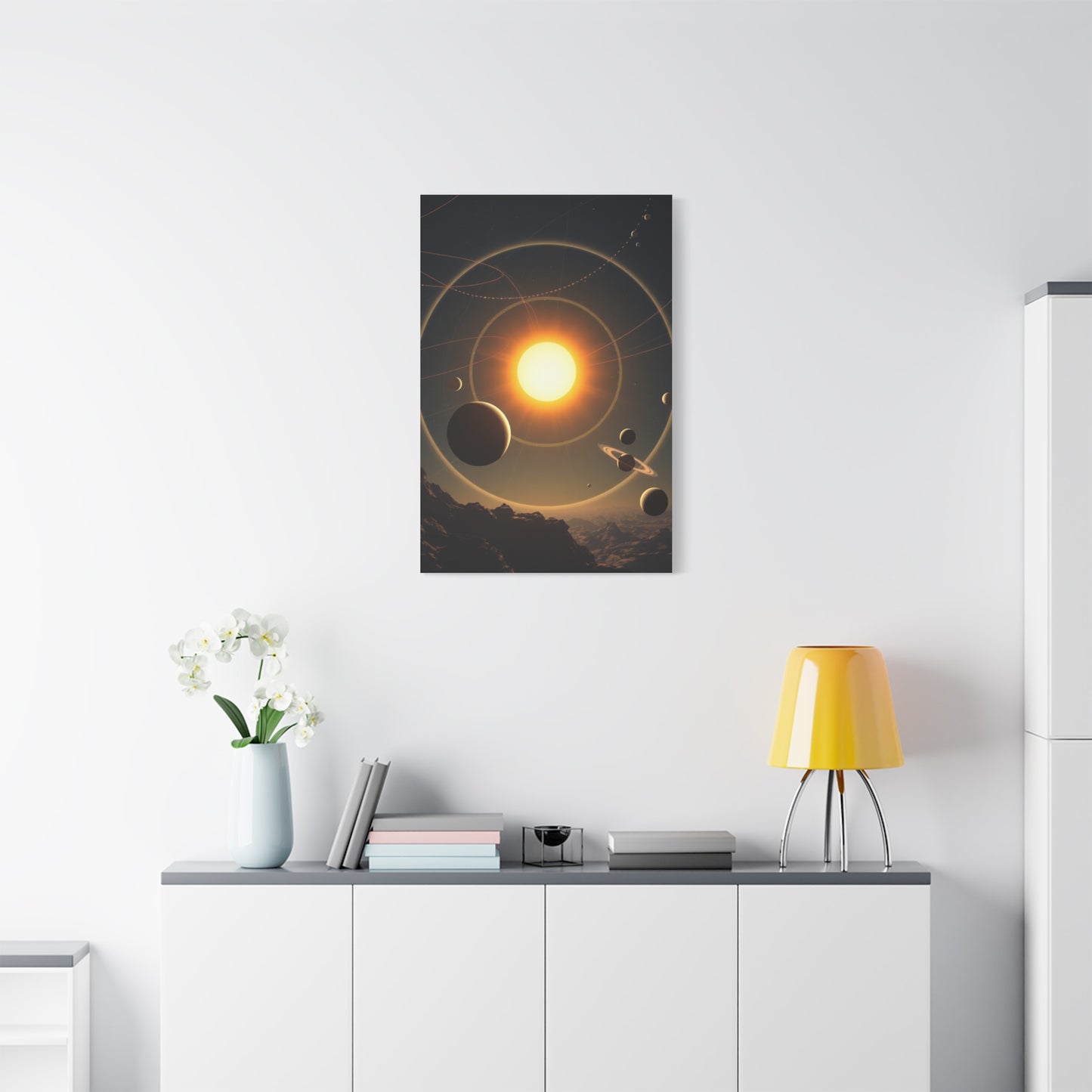 Galactic Elegance Print Wall Art & Canvas Print