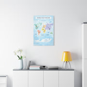 World Map Exploration for Kids Wall Art & Canvas Print