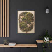 Preserved Moss & Fungi Woodland Collage Wall Art & Canvas Print